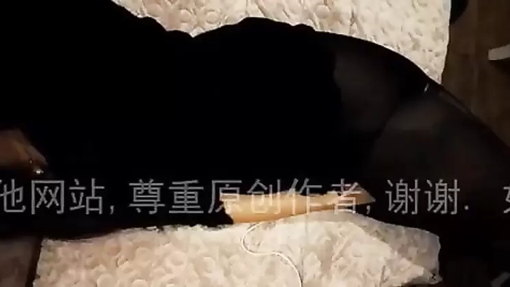 SM training black silk wife  lewd dialogue   Chinese homemade video
