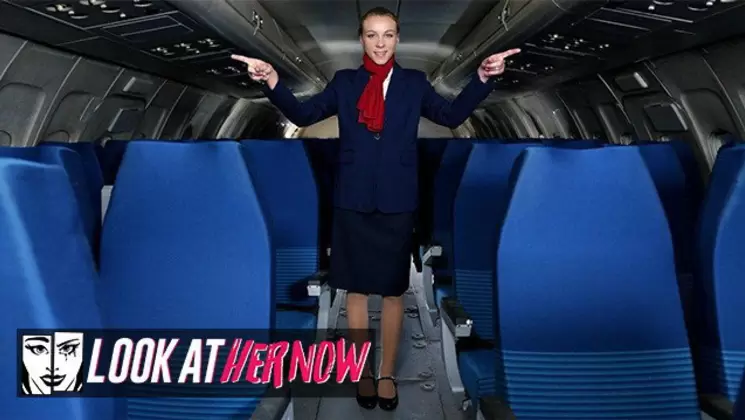 Sexy Air Stewardess Angel Emily, Been Anal Dominated By A Ma...