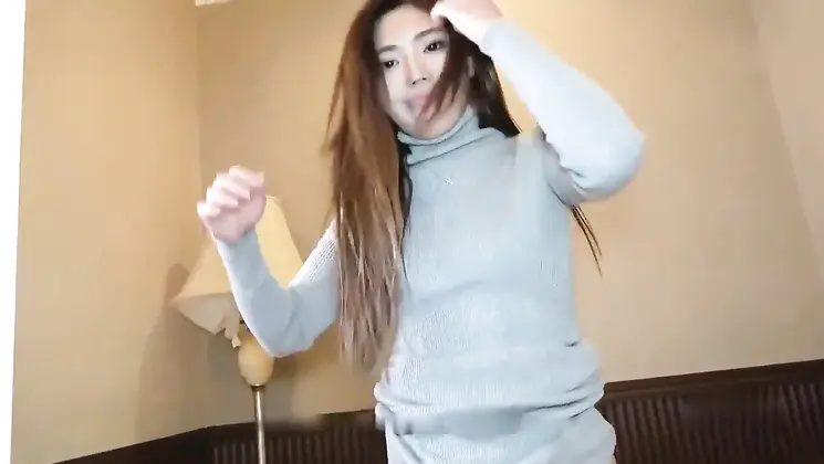 [No] Slender beautiful woman who loves standing back ♥♥♥ First fuck in model style ♥️ continuous org