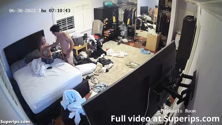 IPCAM – Hot American college couple fucks in