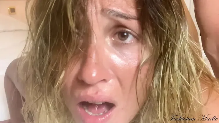 Rough Sex with Rolling eyes in a Luxury Hotel with final epic Cumshot on her ...