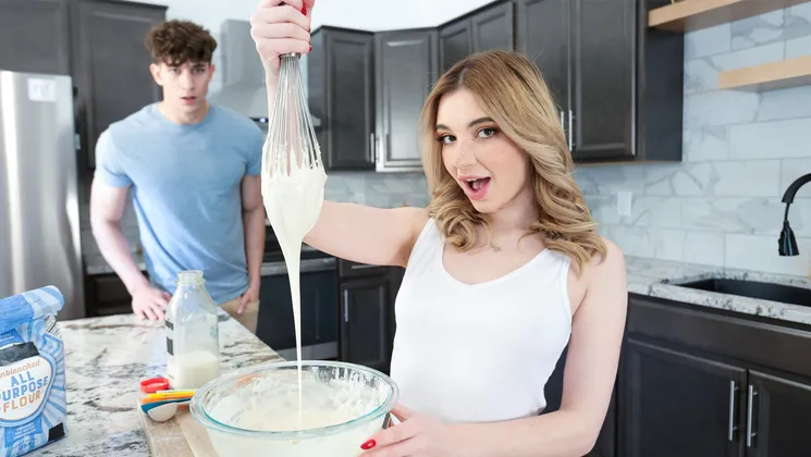 Petite teen stepsis wants stepbros cream