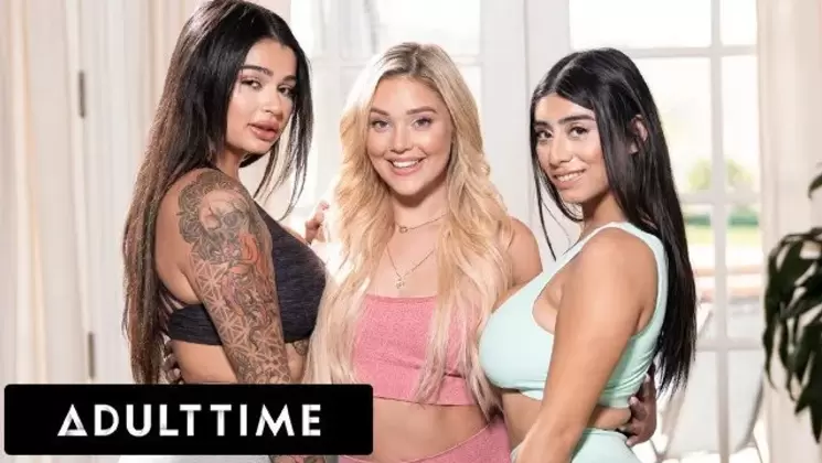 Two Curvy Chicks in Threesome With their Curvy Yoga Instructor