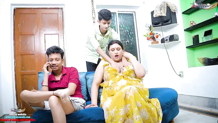 Desi Busty Big Boobs Bhabhi Cuckold Hubby Takes Big White Dick in Her Ass