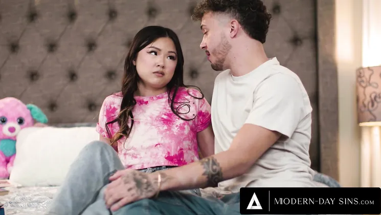 Lulu Chu almost caught in the act during wild sneaky wild sex with hung boyfriend