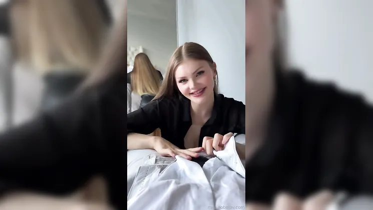 Watch Mila Sobolov get her tight pussy and ass creamed while cheating on her man