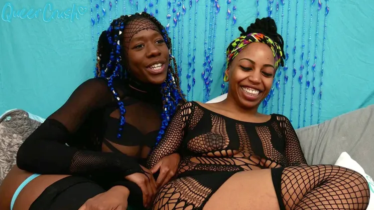 Madam Carmen and Moe Rayna Tease in Fishnets During an Interview