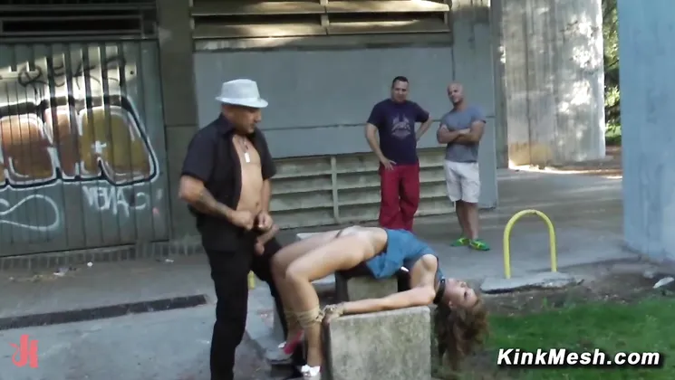 Blonde Public Humiliation and Fucking