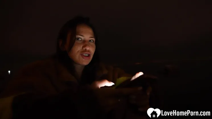 Horny girlfriend sucks me off in public