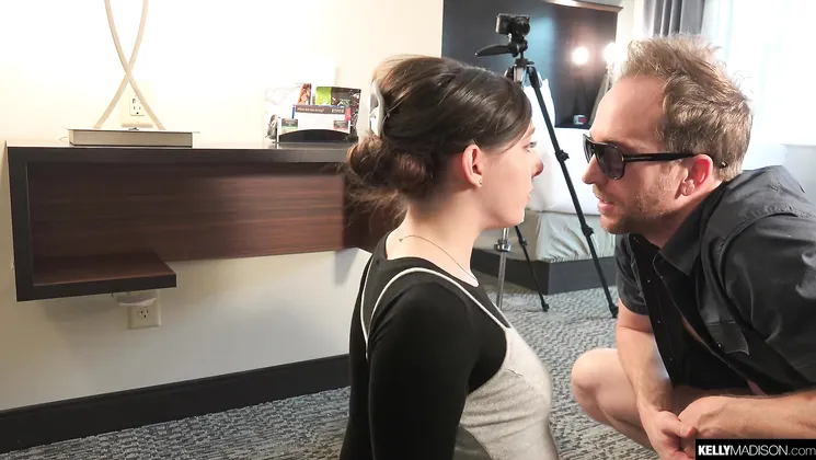 Ember Stone gets her tight pussy pounded hard in a hotel room