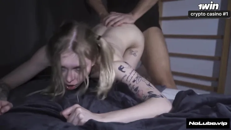 Mr. Big Fat Dick's massive cock brings blonde teen to climax