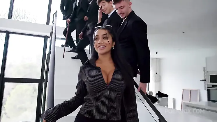 Yasmina Khan -  Estate Agent Gets Insane Gangbang