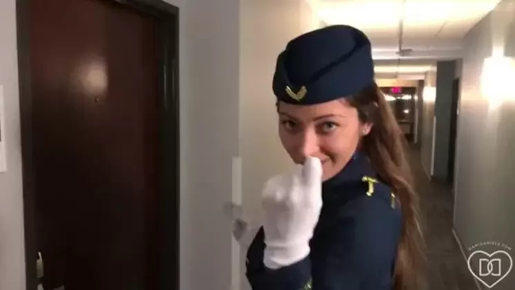 Naughty Stewardess & My 1st Pilot