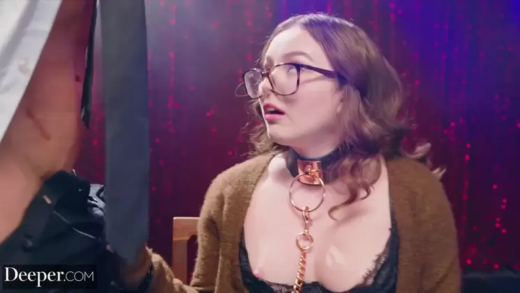 Deeper. Timid Leana is leashed and fucked hard by dom Maximo