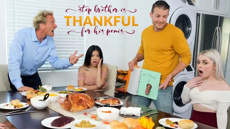 MyFamilyPies: Stepbrother Is Thankful For His Penis - S22:E3 on PornVe